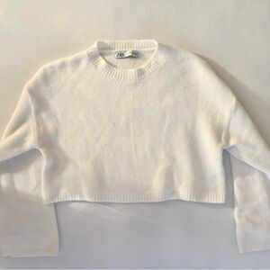 ZARA white Sweater